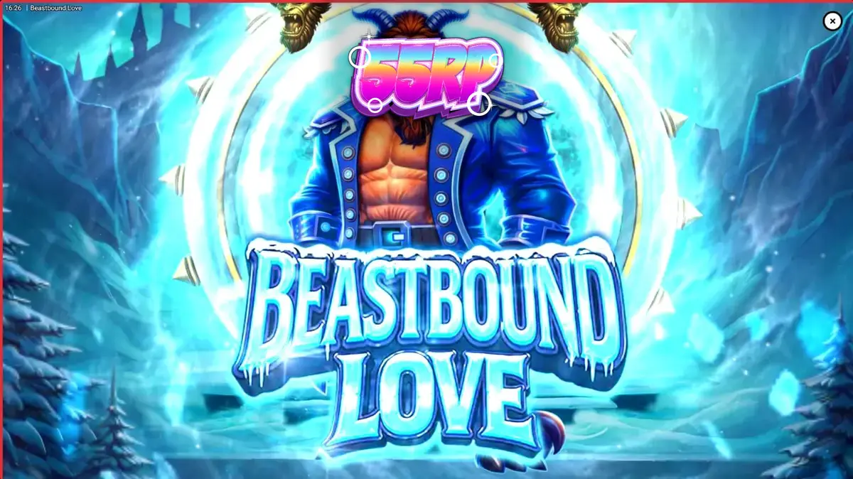 Tampilan visual slot Beastbound Love dengan tema fantasi gotik dan gulungan unik